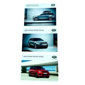Range Rover Velar 2018 / Sport / Accessories Owners Manual Handbook 3 BOOKS